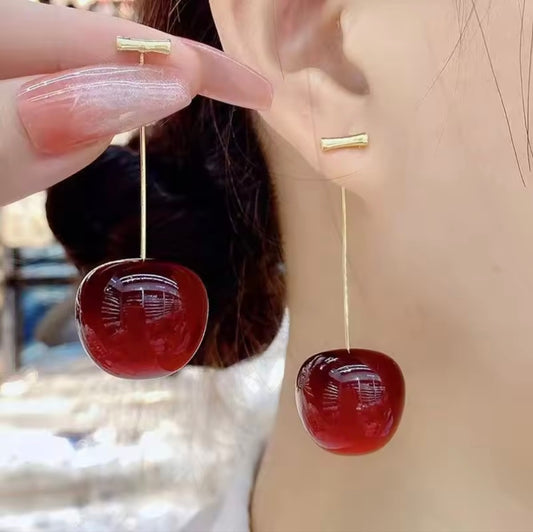 Cherry Drop Earrings